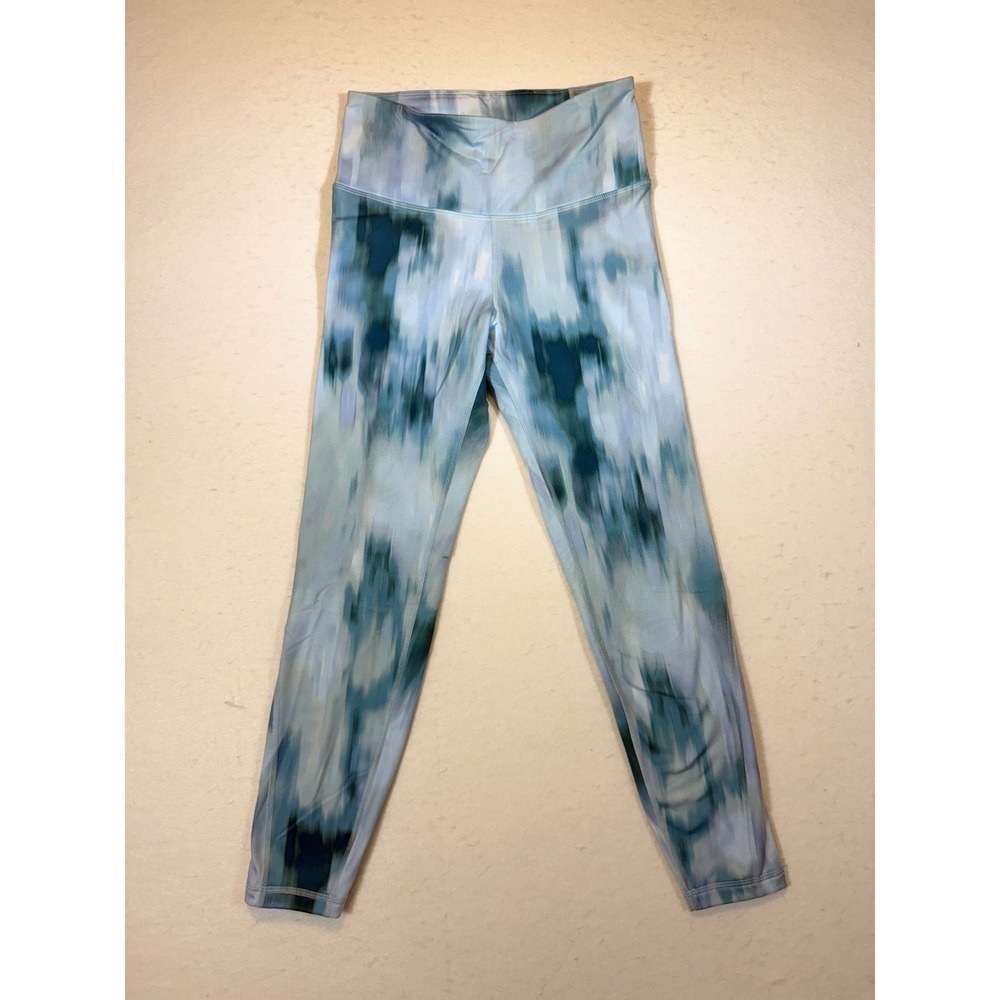 Old Navy Active Tie Dye Leggings Women's Size M Blue Green Workout Athleisure